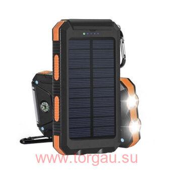 Solar charger А80/EK6 (20000 мАч) внешний аккумулятор на солнечной батарее