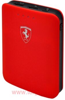 Ferrari Power Bank 15000 mAh, внешний аккумулятор универсальный