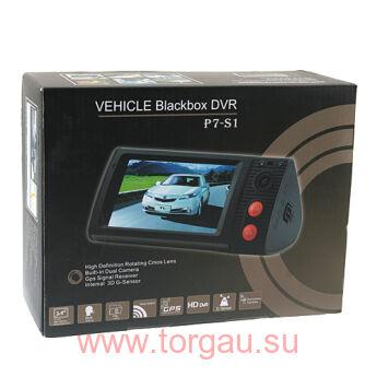 DVR P7-S1 (Две камеры, GPS модуль, сенсорный экран)