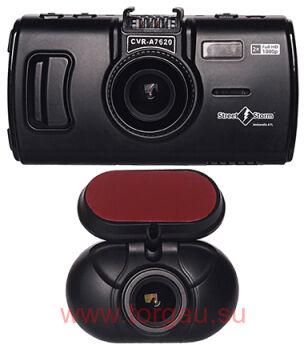 Street Storm CVR-A7620S-G Видеорегистратор автомобильный(Две камеры, FullHD, GPS)