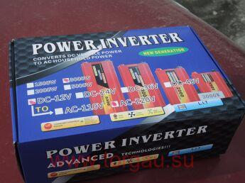Инвертор (12-220В, 3000/1500Вт) автомобильный/Преобразователь напряжения 12-220В 3000Вт (1500Вт номинал)