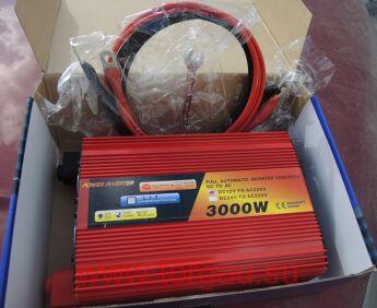 Инвертор (12-220В, 3000/1500Вт) автомобильный/Преобразователь напряжения 12-220В 3000Вт (1500Вт номинал)