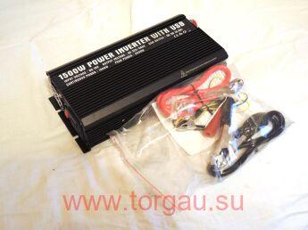 Инвертор автомобильный/преобразователь напряжения 12-220В (1500Вт/3000Вт)