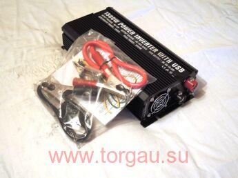 Инвертор автомобильный/преобразователь напряжения 12-220В (1500Вт/3000Вт)