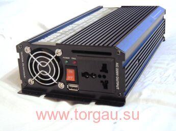 Инвертор автомобильный/преобразователь напряжения 12-220В (1500Вт/3000Вт)