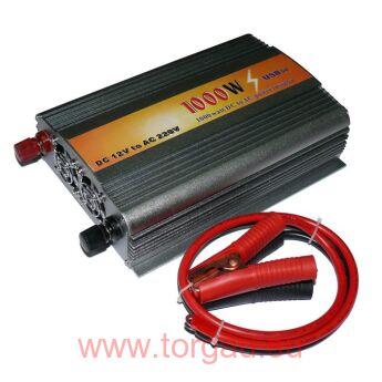 Инвертор автомобильный/преобразователь напряжения 12-220 (500Вт)