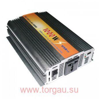 Инвертор автомобильный/преобразователь напряжения 12-220 (500Вт)