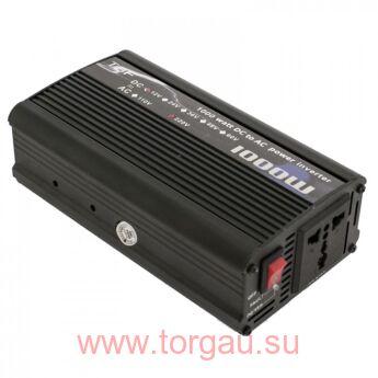 Инвертор (12 - 220В; 1000Вт/500Вт) автомобильный/преобразователь напряжения