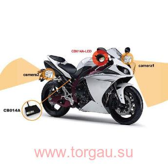 СB014 (экшн камера для мотоцикла с 2-мя камерами+GPS)