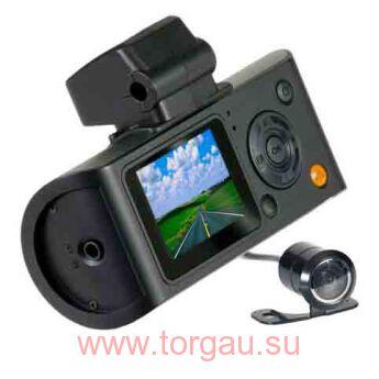 Subini DVR-P6 Видеорегистратор (две камеры, HD, GPS)